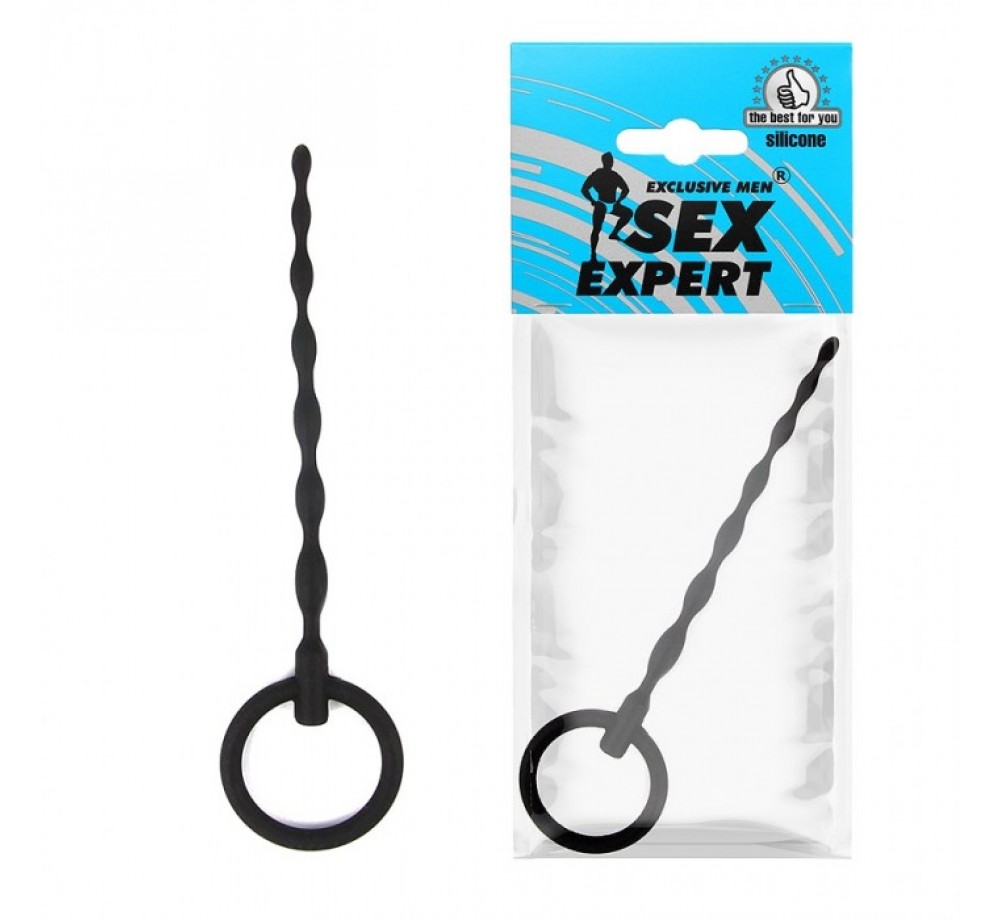 СТИМУЛЯТОР УРЕТРАЛЬНЫЙ L 120 ММ D 5X6 ММ, ЦВЕТ ЧЁРНЫЙ АРТ. SEM-55134