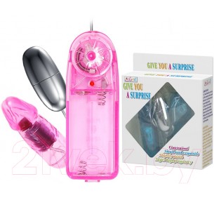 Двойная вибро-пуля с пультом, мультискоростная,АСБ-пластик