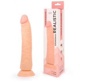 ФАЛЛОИМИТАТОР L РАБОЧЕЙ ЧАСТИ 190 ММ D 32 ММ, ЦВЕТ ТЕЛЕСНЫЙ, PVC АРТ. ER-30059