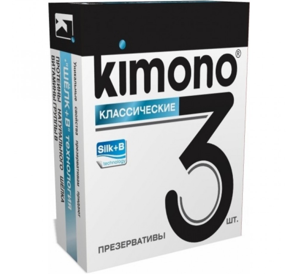ПРЕЗЕРВАТИВЫ KIMONO (КЛАССИЧЕСКИЕ) 3 ШТ., KIM-5