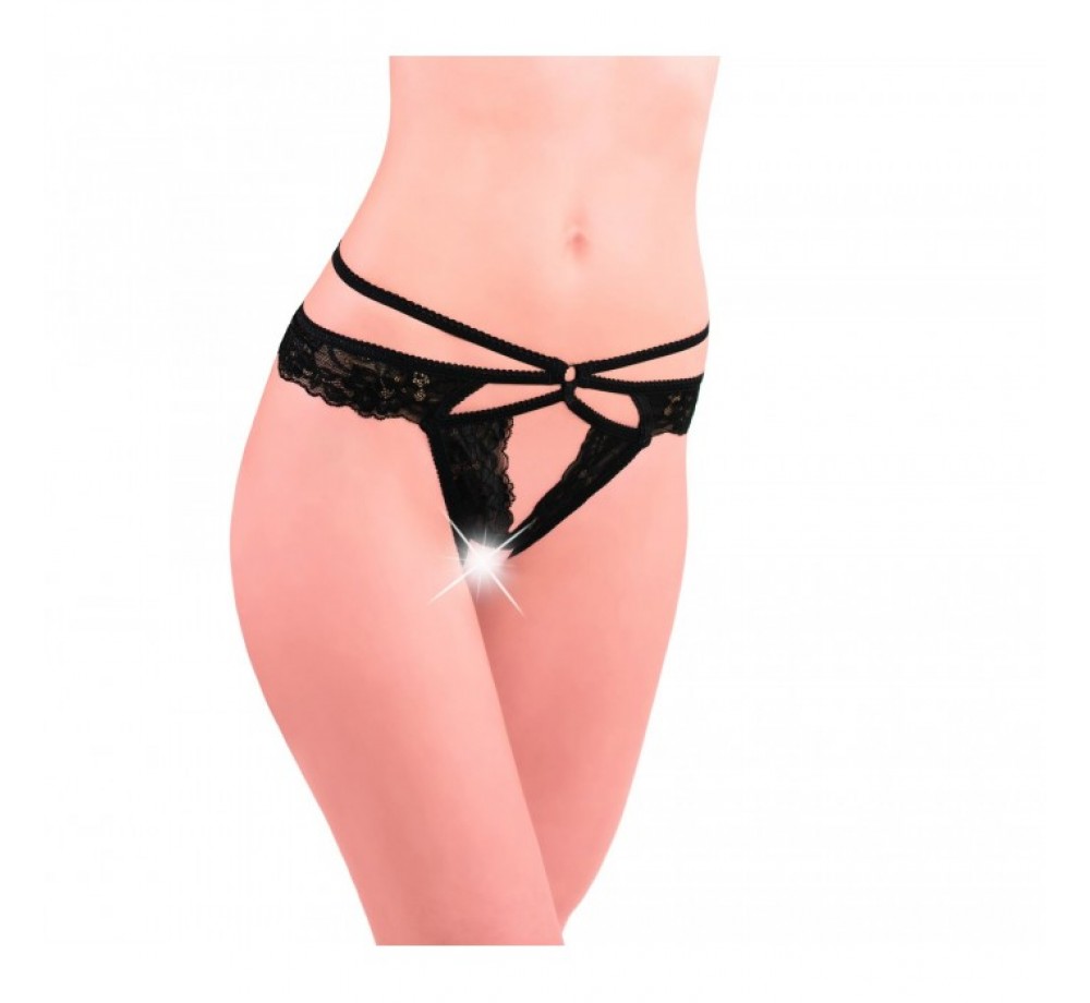 СТРИНГИ ЖЕНСКИЕ С ДОСТУПОМ РАЗМ. 42-44, ЦВЕТ ЧЕРНЫЙ АРТ. 2841