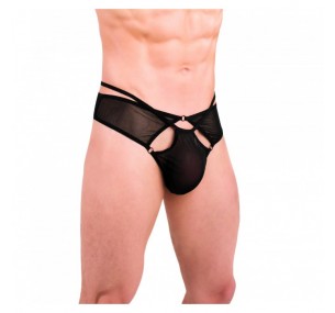 ТРУСЫ МУЖСКИЕ С КОЛЬЦАМИ, ЦВЕТ ЧЕРНЫЙ
