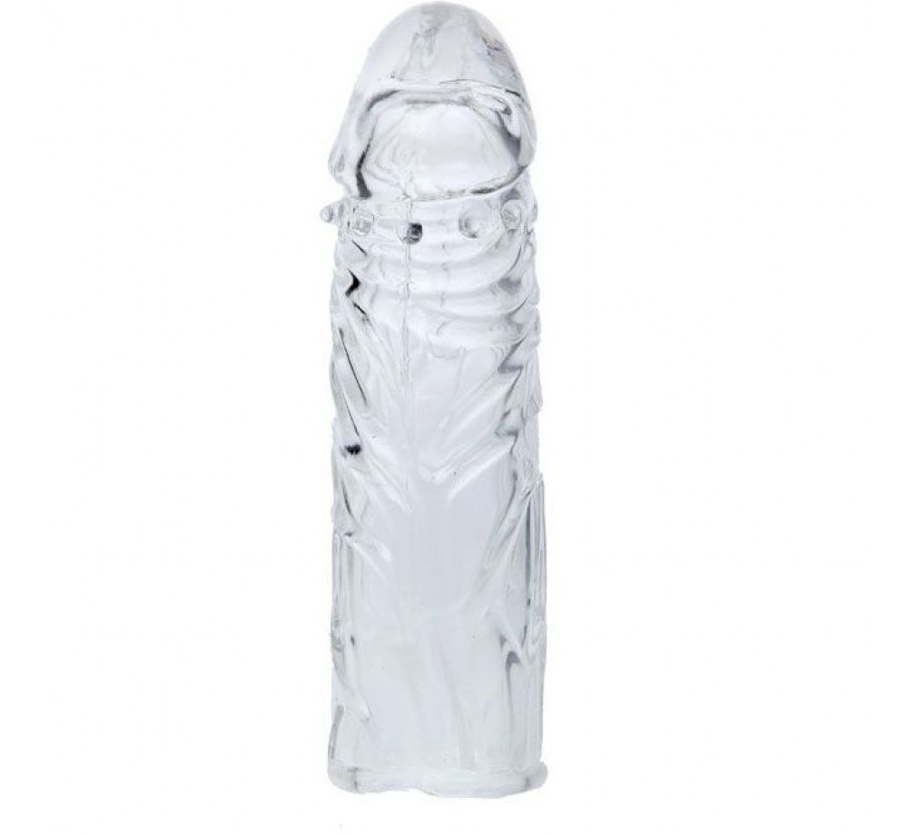 Рельефная насадка на член с закрытой головкой