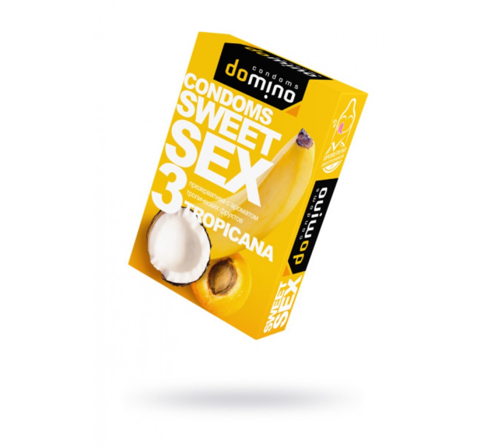 Презервативы Luxe DOMINO SWEETSEX, тропические фрукты №3 , 18 см