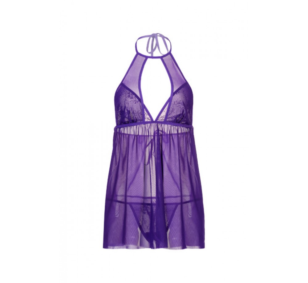 КОМБИНАЦИЯ И СТРИНГИ CANDY GIRL ANGELIKA ФИОЛЕТОВЫЕ, OS