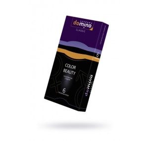 ПРЕЗЕРВАТИВЫ LUXE DOMINO CLASSIC COLOUR BEAUTY 6 ШТ, 18 СМ
