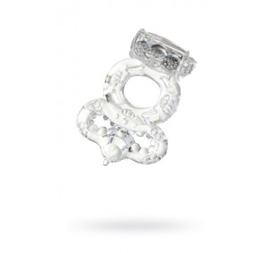 ВИБРОКОЛЬЦО TOYFA, TPE, ПРОЗРАЧНЫЙ