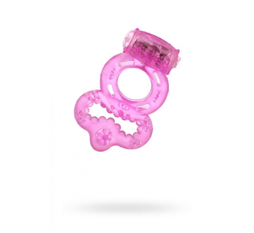 ВИБРОКОЛЬЦО TOYFA, TPE, РОЗОВЫЙ