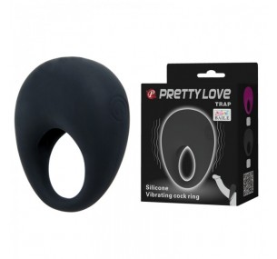 ЭРЕКЦИОННОЕ КОЛЬЦО С ВИБРАЦИЕЙ TRAP, АРТ BI-210140