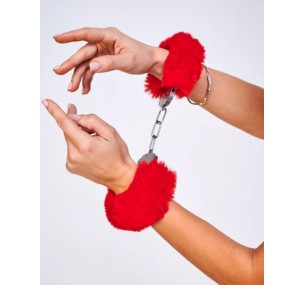 Наручники металлические с мехом