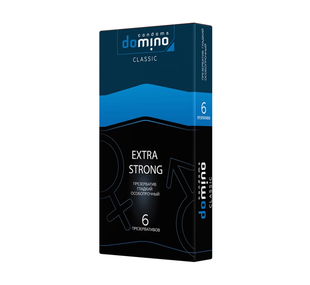 ПРЕЗЕРВАТИВЫ DOMINO CLASSICS EXTRA STRONG 6 штук