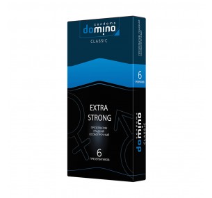ПРЕЗЕРВАТИВЫ DOMINO CLASSICS EXTRA STRONG 6 штук
