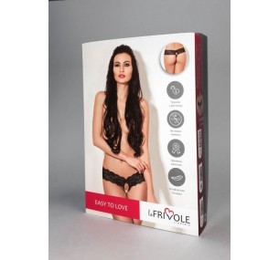 Трусики пикантные Le Frivole с кружевом 