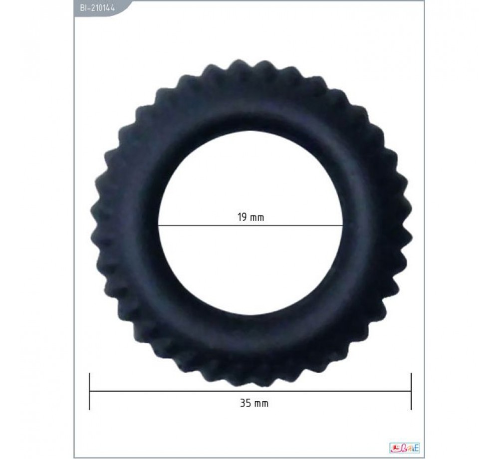 Эрекционное кольцо «Titan» с ребрышками