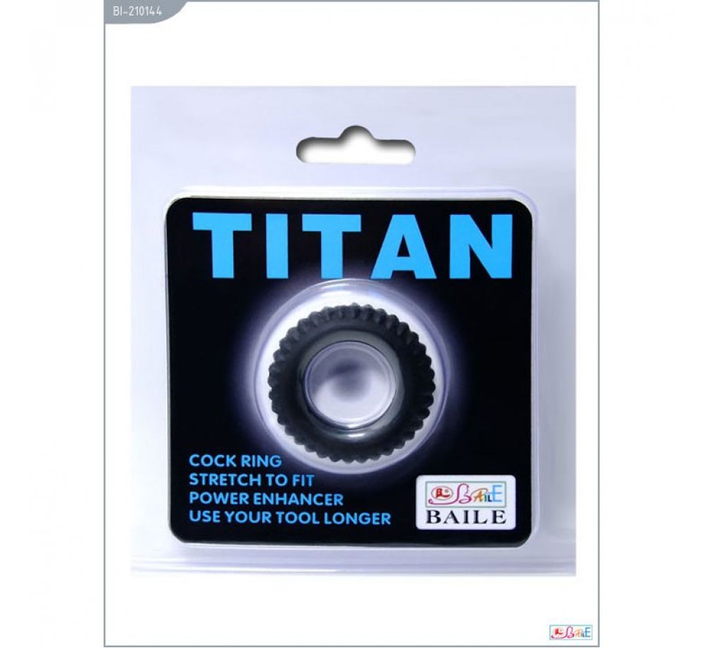 Эрекционное кольцо «Titan» с ребрышками