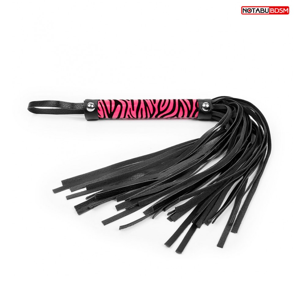 ПЛЁТКА L ручки 150 мм, L хвоста 240 мм, цвет чёрный/розовый 