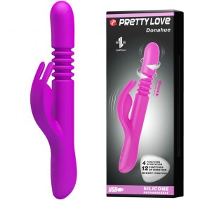 Вагинальный вибратор «Donahue» с поступательным движением из коллекции Pretty Love 