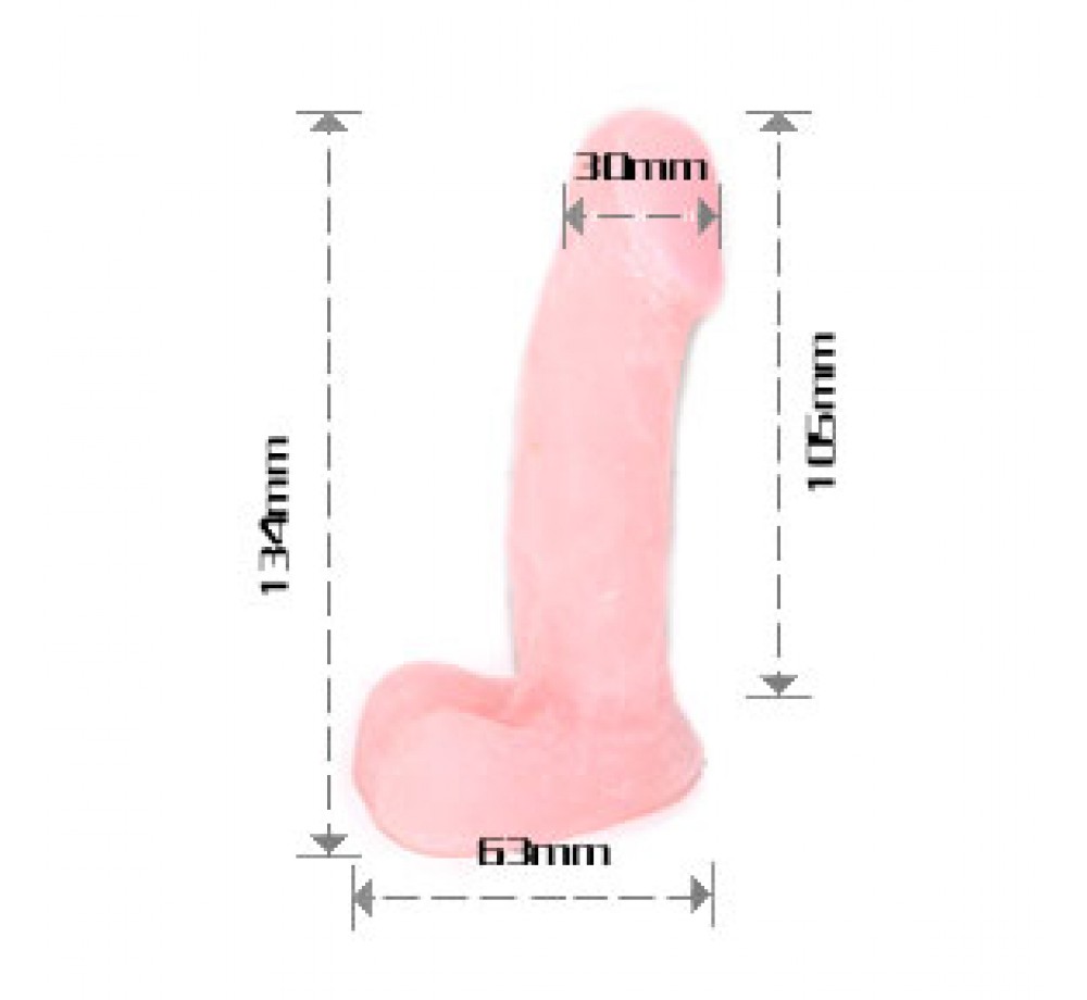 Анальный фаллос с мошонкой