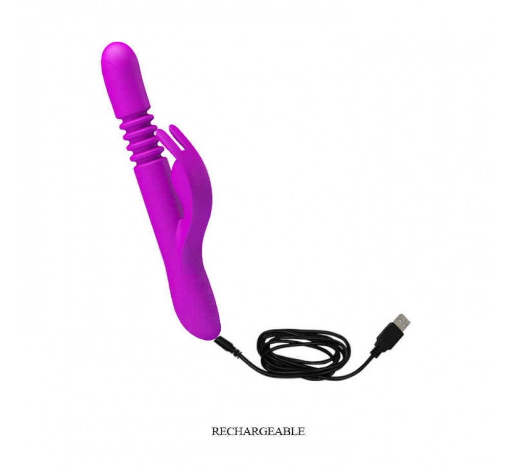 Вагинальный вибратор «Donahue» с поступательным движением из коллекции Pretty Love