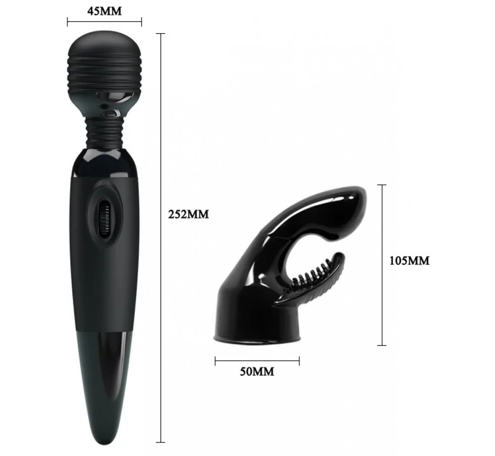 Вибромассажер SENSUAL MASSAGER со сменной насадкой 