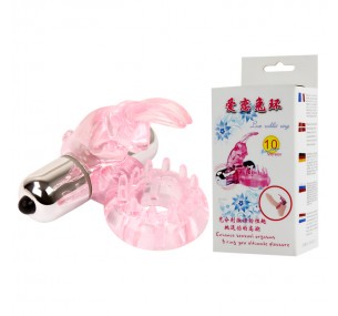 Виброкольцо Зайчик, розовое (не работает вибрация)