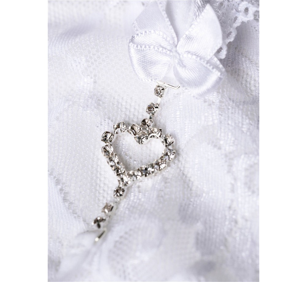  Трусики со стразами Joli panties, белые, OS 