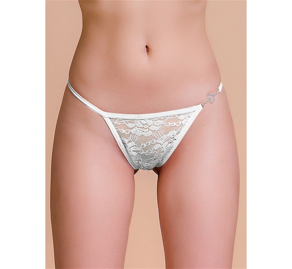  Трусики со стразами Joli panties, белые, OS 