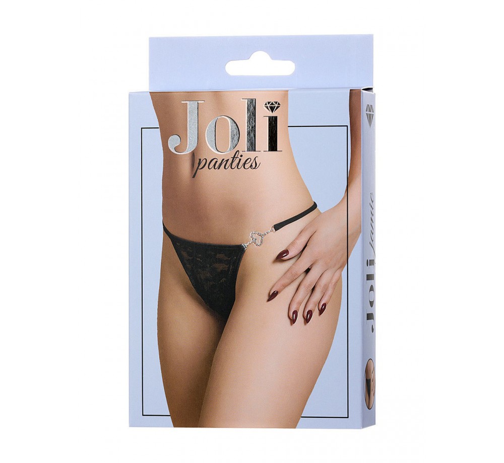 Трусики Со Стразами Joli Panties, Чёрный, OS