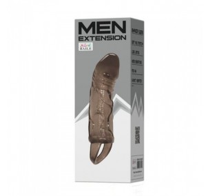 НАСАДКА НА ПЕНИС С ПОДХВАТОМ MEN EXTENSION, ДЫМЧАТО-ЧЕРНЫЙ, АРТ BI-026210