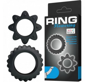 Набор ребристых эрекционных колец Ring Flowering