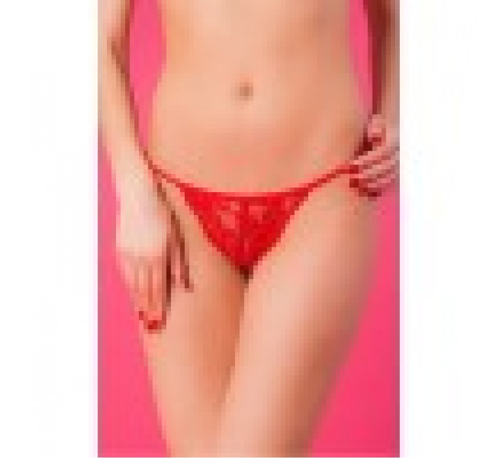 Т-СТРИНГИ КРУЖЕВНЫЕ, КРАСНЫЕ, OS