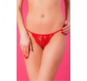 Т-СТРИНГИ КРУЖЕВНЫЕ, КРАСНЫЕ, OS 