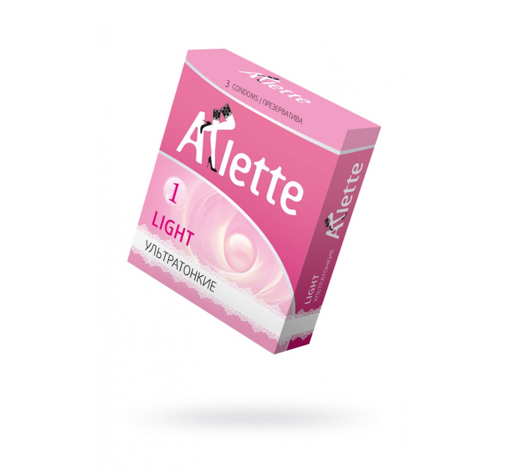 ПРЕЗЕРВАТИВЫ "ARLETTE" №3, LIGHT УЛЬТРАТОНКИЕ 3 ШТ
