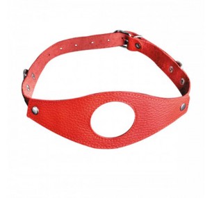 Кляп красный с прорезью для рта 