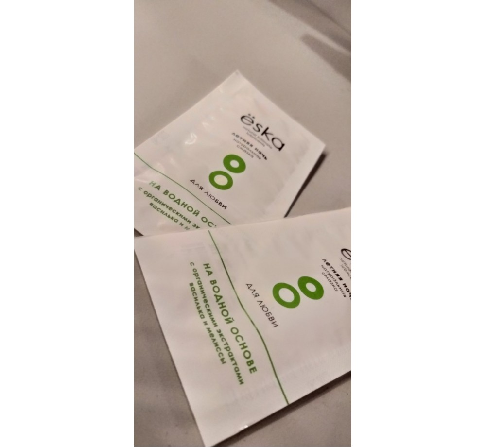 Пробник Лубрикант на водной основе Ёska Летняя ночь с экстрактами василька и мелиссы, 7 мл, арт 199106t