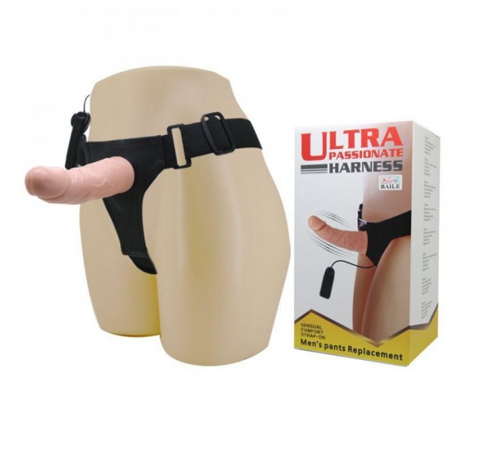 СТРАПОН С ВИБРАЦИЕЙ АРТ BW-022048