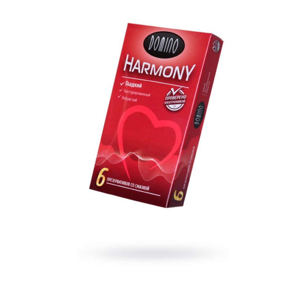 ПРЕЗЕРВАТИВЫ LUXE DOMINO HARMONY ГЛАДКИЙ 6 ШТ. В УПАКОВКЕ
