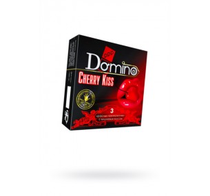 ПРЕЗЕРВАТИВЫ LUXE DOMINO PREMIUM CHERRY KISS 3 ШТ. В УПАКОВКЕ