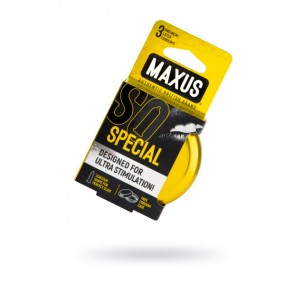 ПРЕЗЕРВАТИВЫ MAXUS ТОЧЕЧНО-РЕБРИСТЫЕ В ЖЕЛЕЗНОМ КЕЙСЕ № 3, 18 СМ