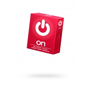 ПРЕЗЕРВАТИВЫ "ON)" SUPER THIN №3 - СУПЕР ТОНКИЕ (ШИРИНА 54MM) 