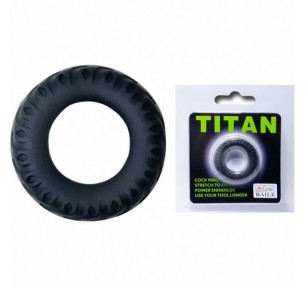 ЭРЕКЦИОННОЕ КОЛЬЦО «TITAN», ЦВЕТ ЧЕРНЫЙ, BAILE BI-210146 