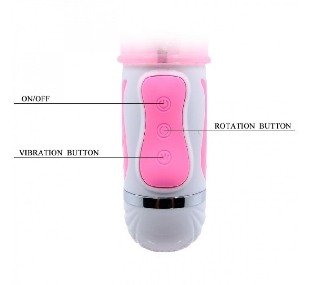 ХАЙ-ТЕК РОТАТОР ДЛЯ ЖЕНЩИН СО СТИМУЛЯТОРОМ КЛИТОРА «FASCINATION» ОТ КОМПАНИИ BAILE, ЦВЕТ РОЗОВЫЙ, BW-063008