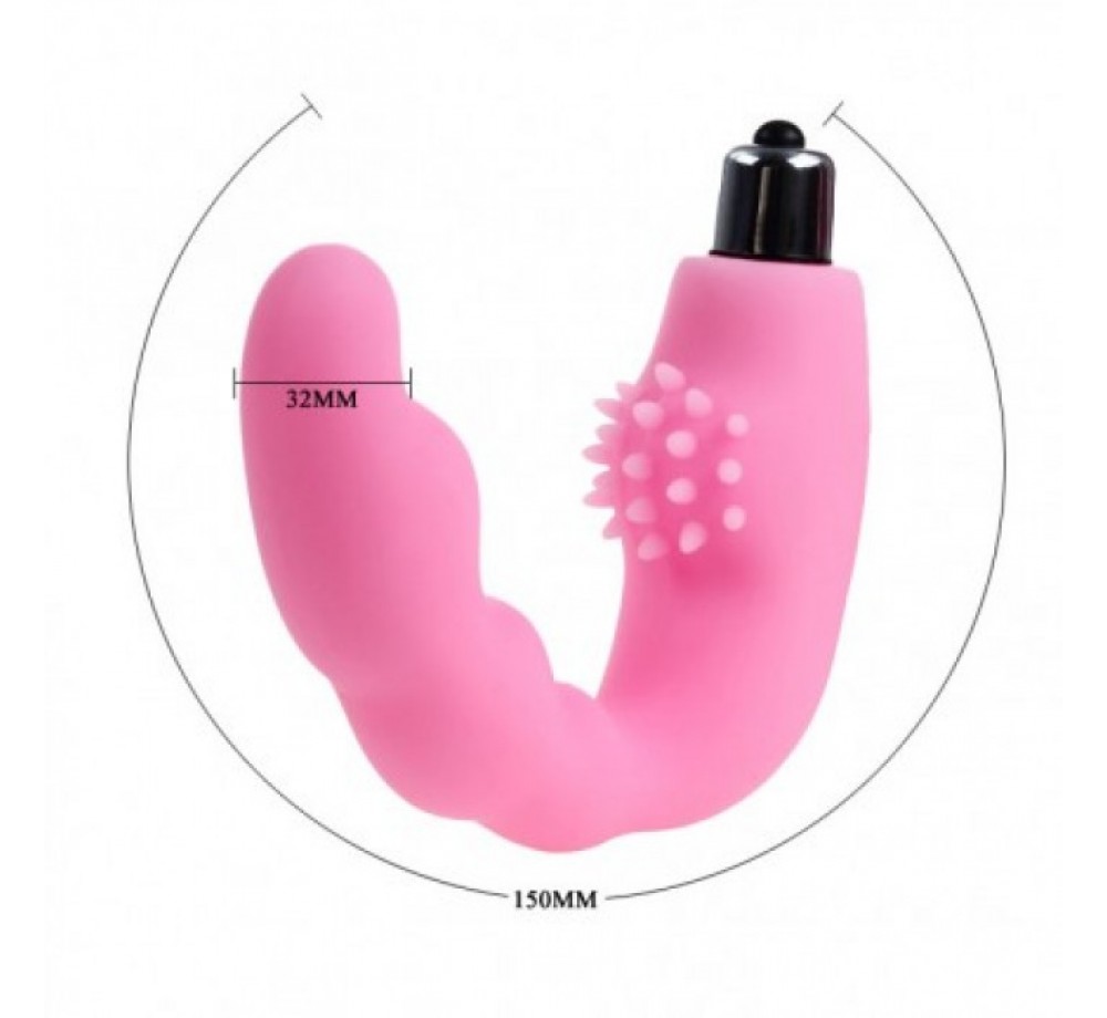 ВИБРОМАССАЖЕР ДЛЯ СТИМУЛЯЦИИ КЛИТОРА И ТОЧКИ G РОЗОВЫЙ