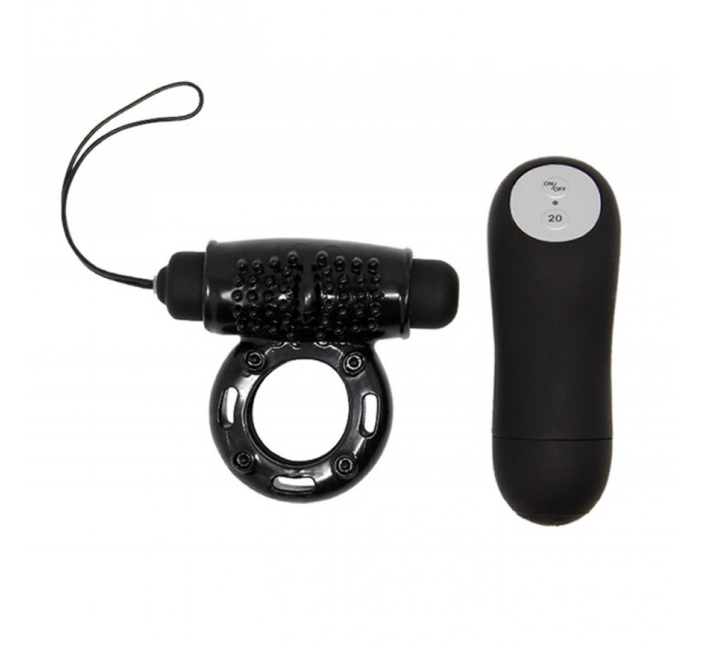 20-ти скоростное вибрирующее кольцо для пениса с беспроводным пультом управления, арт BI-014331