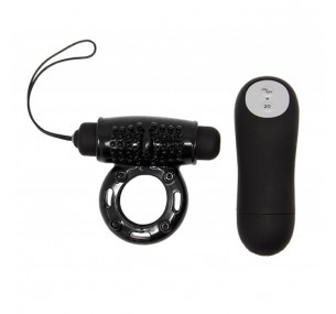 20-ти скоростное вибрирующее кольцо для пениса с беспроводным пультом управления, арт BI-014331