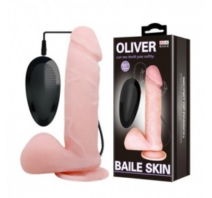 Ротатор реалистичный с вибрацией и мошонкой Oliver