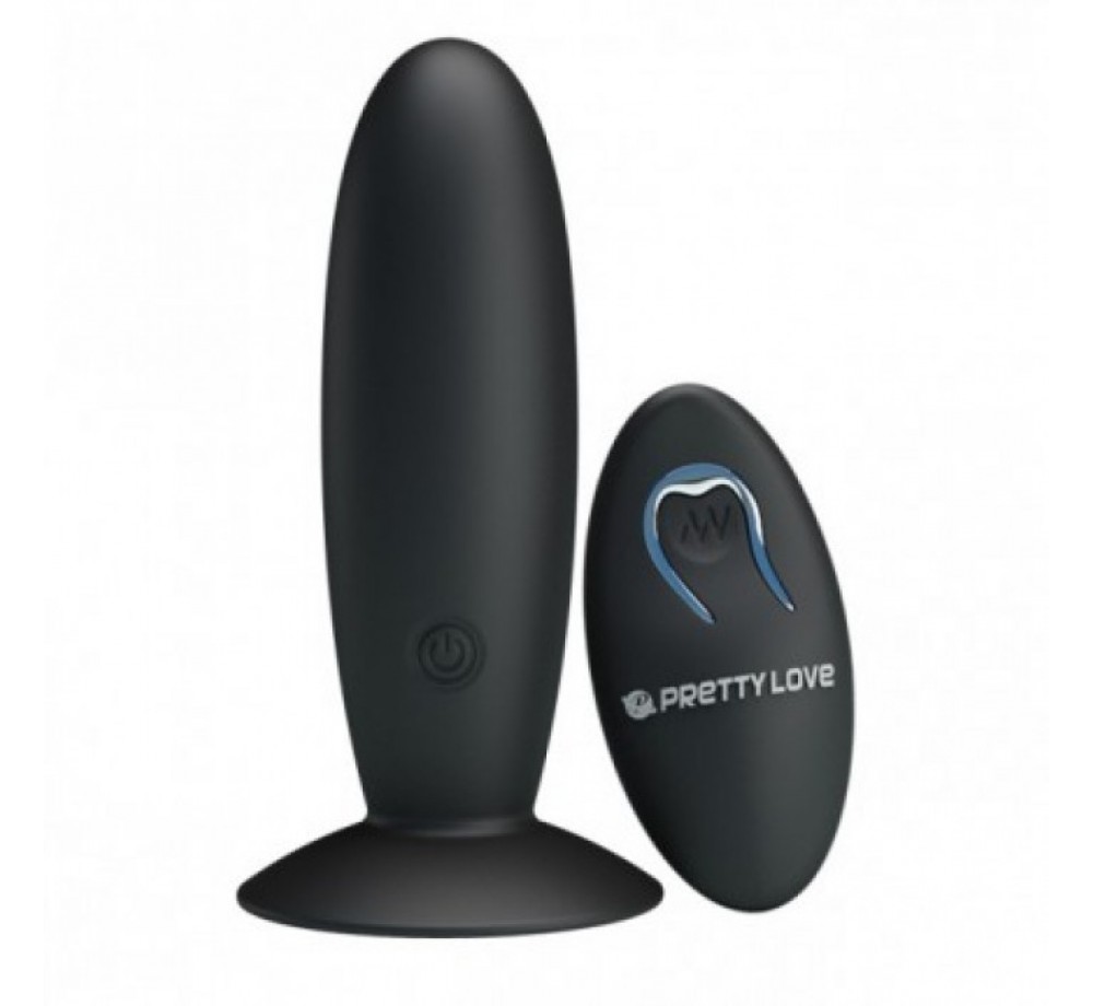 Анальная пробка с дистанционным пультом и 12 режимами вибрации