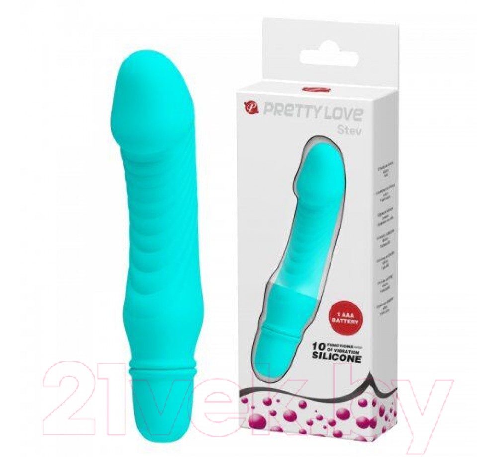 Мини-вибратор Stev бирюзовый BI - 014510 - 3